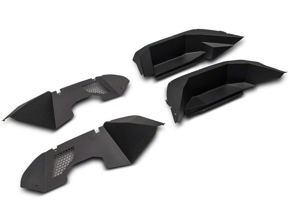 Barricade Aluminum Inner Fender Liners; Front and Rear (20-25 Jeep Gladiator JT)