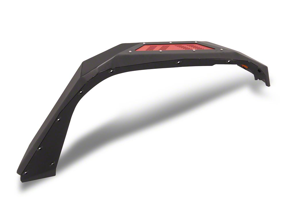 Barricade X-Series Front Fender Flares; Red Mesh (20-25 Jeep Gladiator JT)