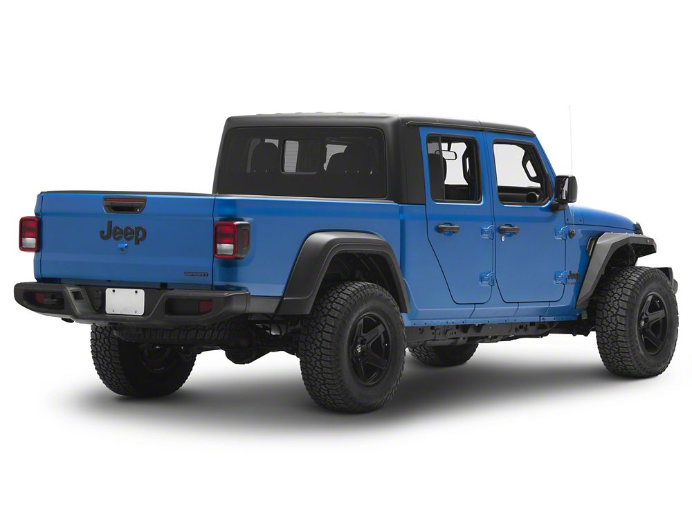 Barricade X-Series Front Fender Flares; Red Mesh (20-25 Jeep Gladiator JT)