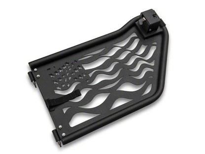 Barricade US Flag Tubular Doors With Mirrors (20-25 Jeep Gladiator JT)
