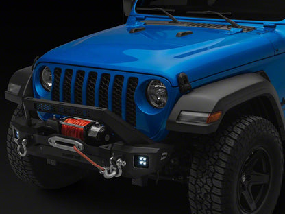 Barricade HD3 Stubby Winch Mount Front Bumper with LED Fog Lights (20-25 Jeep Gladiator JT)