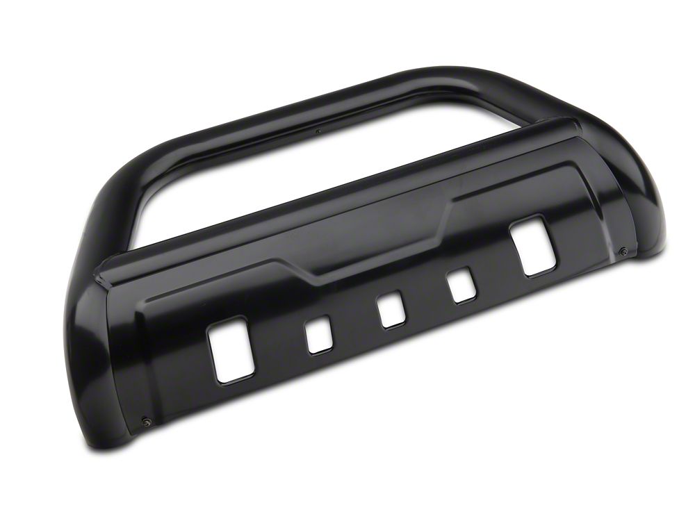 Barricade 3.50-Inch Oval Bull Bar with Skid Plate; Black (09-18 RAM 1500, Excluding Rebel)