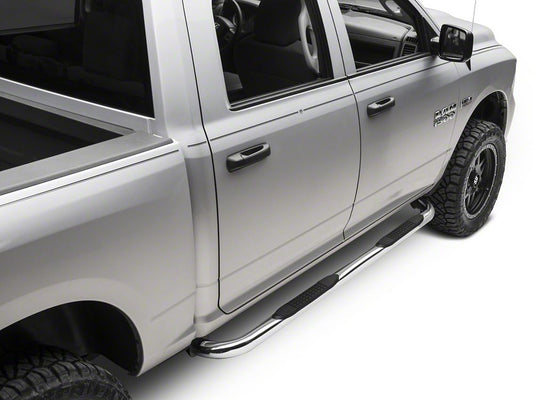 Barricade 3-Inch Side Step Bars; Stainless Steel (09-18 RAM 1500)