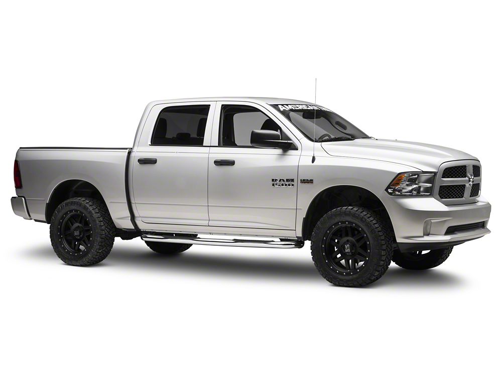 Barricade 3-Inch Side Step Bars; Stainless Steel (09-18 RAM 1500)