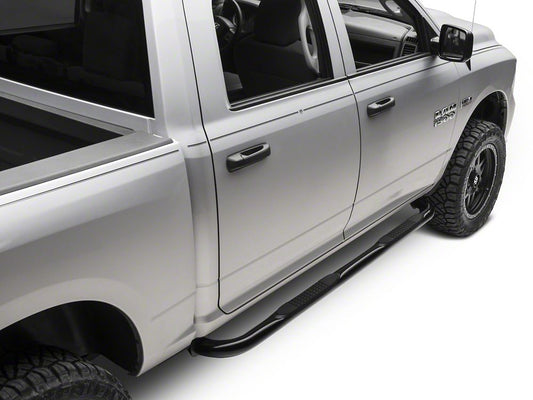 Barricade 3-Inch Side Step Bars; Black (09-18 RAM 1500)