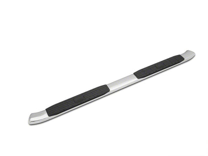 Barricade Pinnacle 4-Inch Oval Bent End Side Step Bars; Stainless Steel (09-18 RAM 1500 Quad Cab, Crew Cab)