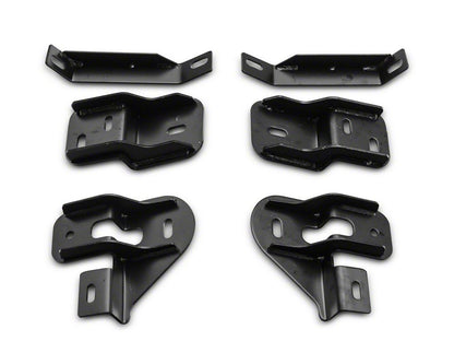 Barricade 4-Inch Oval Bent End Side Step Bars; Stainless Steel (09-18 RAM 1500)