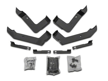 Barricade 5-Inch Oval Bent End Side Step Bars; Black (02-08 RAM 1500 Quad Cab)