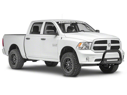 Barricade HD Bull Bar with Skid Plate and 20-Inch LED Light Bar; Black (09-18 RAM 1500, Excluding Rebel)