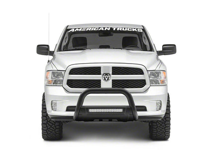 Barricade HD Bull Bar with Skid Plate and 20-Inch LED Light Bar; Black (09-18 RAM 1500, Excluding Rebel)