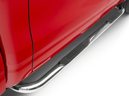 Barricade 3-Inch Side Step Bars; Stainless Steel (19-25 RAM 1500 Crew Cab)