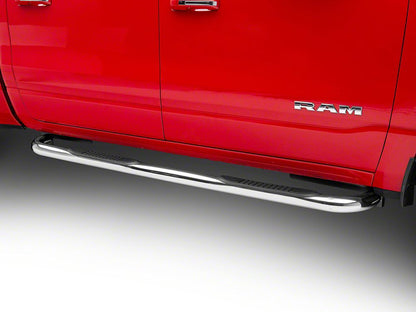 Barricade 3-Inch Side Step Bars; Stainless Steel (19-25 RAM 1500 Crew Cab)