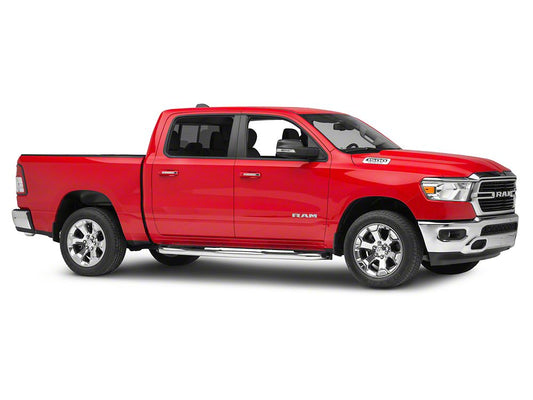 Barricade 3-Inch Side Step Bars; Stainless Steel (19-25 RAM 1500 Crew Cab)