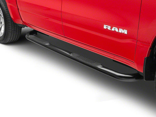 Barricade 3-Inch Side Step Bars; Black (19-25 RAM 1500 Crew Cab)