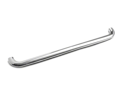 Barricade 4-Inch Oval Bent End Side Step Bars; Stainless Steel (19-25 RAM 1500 Crew Cab)