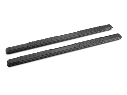 Barricade 5-Inch Aluminum Side Step Bars; Black Cover Plate (19-25 RAM 1500 Crew Cab)