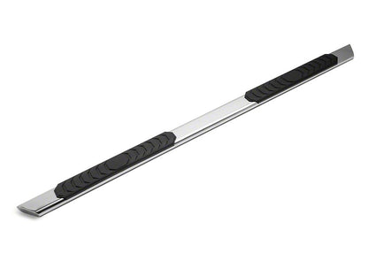 Barricade 4-Inch Flat Oval Running Boards; Stainless Steel (02-08 RAM 1500 Quad Cab)