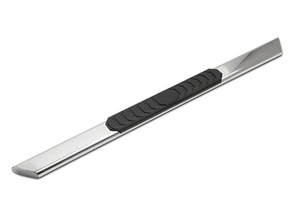 Barricade 4-Inch Flat Oval Running Boards; Stainless Steel (09-18 RAM 1500 Regular Cab)