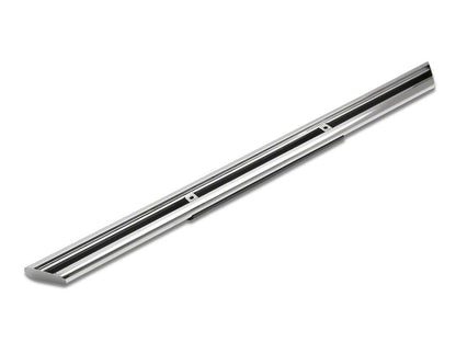 Barricade 4-Inch Flat Oval Running Boards; Stainless Steel (09-18 RAM 1500 Regular Cab)