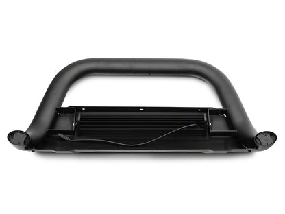 Barricade 3.50-Inch Bull Bar with Skid Plate and 20-Inch LED Light Bar; Textured Black (19-24 RAM 1500, Excluding Rebel & TRX)