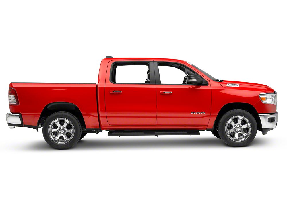 Barricade S6 Running Boards; Black (19-25 RAM 1500 Quad Cab)