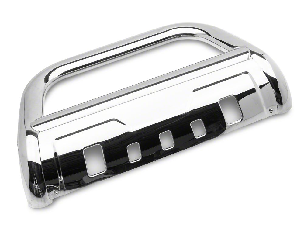 Barricade 3.50-Inch Oval Bull Bar with Skid Plate; Stainless Steel (19-24 RAM 1500, Excluding Rebel & TRX)