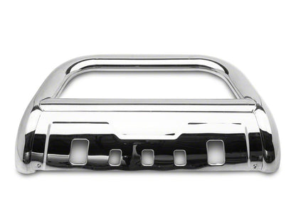 Barricade 3.50-Inch Oval Bull Bar with Skid Plate; Stainless Steel (19-24 RAM 1500, Excluding Rebel & TRX)