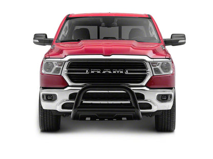 Barricade 3.50-Inch Oval Bull Bar with Skid Plate; Black (19-24 RAM 1500, Excluding Rebel & TRX)