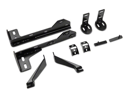 Barricade 3.50-Inch Oval Bull Bar with Skid Plate; Black (19-24 RAM 1500, Excluding Rebel & TRX)