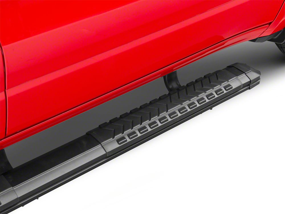 Barricade Saber 5-Inch Aluminum Side Step Bars; Black Cover Plates (19-25 RAM 1500 Quad Cab)