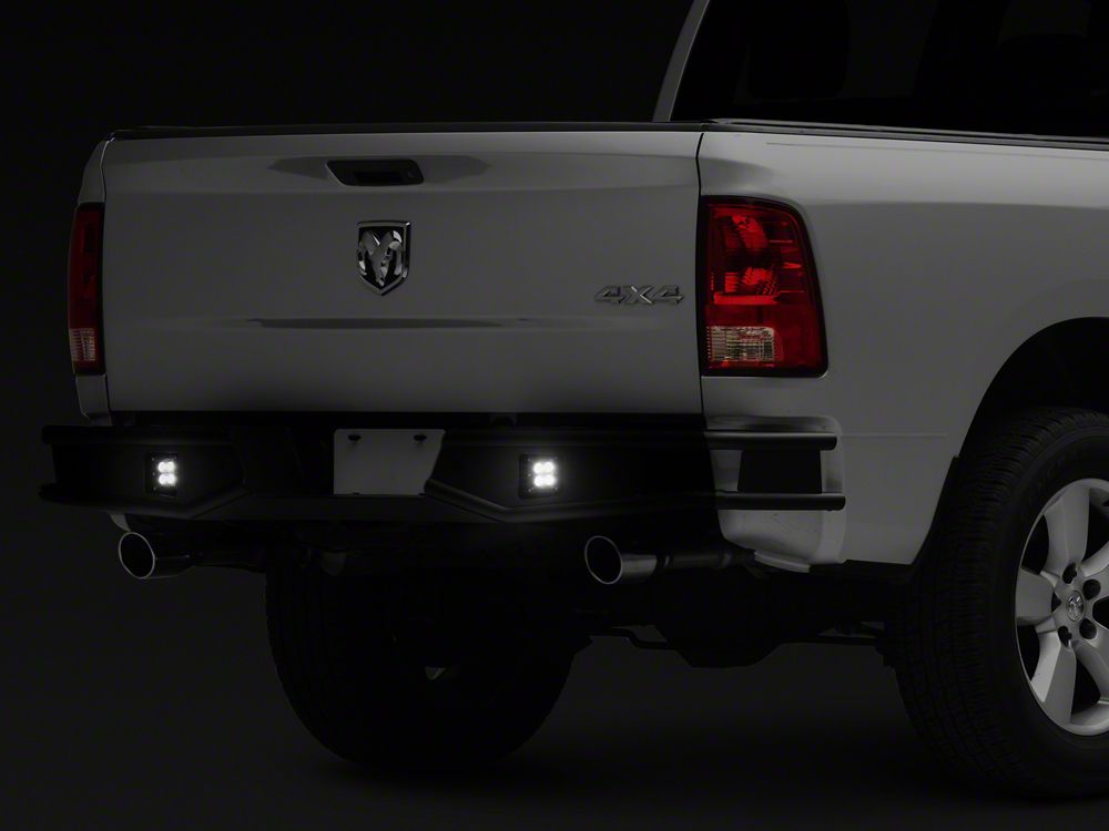 Barricade Tubular HD Rear Bumper with LED Fog Lights (09-18 RAM 1500)
