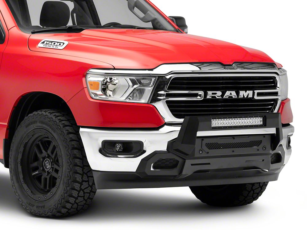 Barricade HD Stubby Front Bumper with 20-Inch Dual Row LED Light Bar (19-24 RAM 1500, Excluding EcoDiesel, Rebel & TRX)