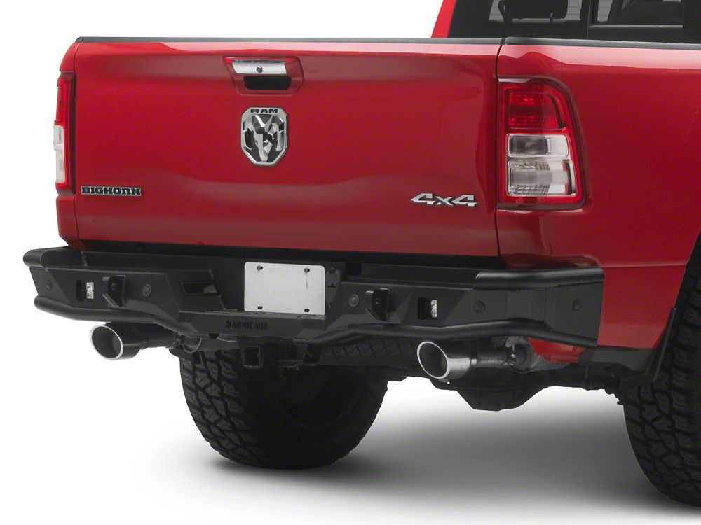 Barricade HD4 Tubular Rear Bumper with LED Fog Lights (19-24 RAM 1500, Excluding TRX)