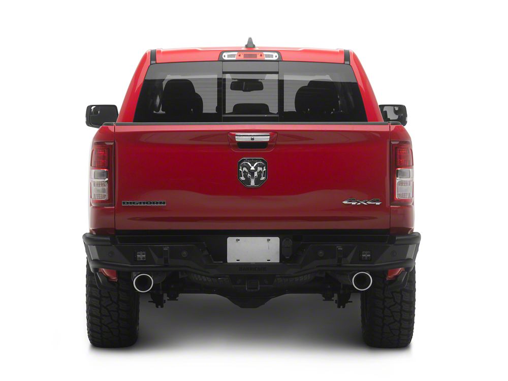 Barricade HD4 Tubular Rear Bumper with LED Fog Lights (19-24 RAM 1500, Excluding TRX)