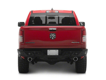 Barricade HD4 Tubular Rear Bumper with LED Fog Lights (19-24 RAM 1500, Excluding TRX)