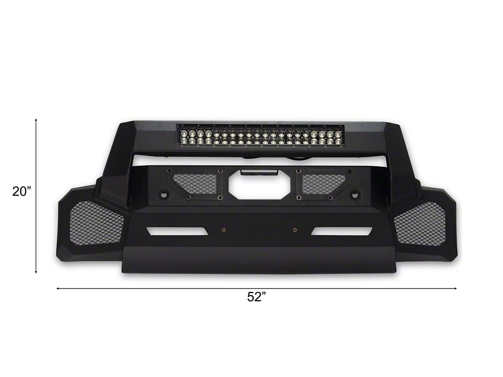 Barricade HD Stubby Front Bumper with 20-Inch LED Light Bar (25-26 RAM 1500, Excluding RHO)
