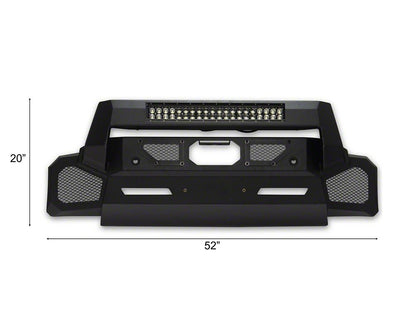 Barricade HD Stubby Front Bumper with 20-Inch LED Light Bar (25-26 RAM 1500, Excluding RHO)