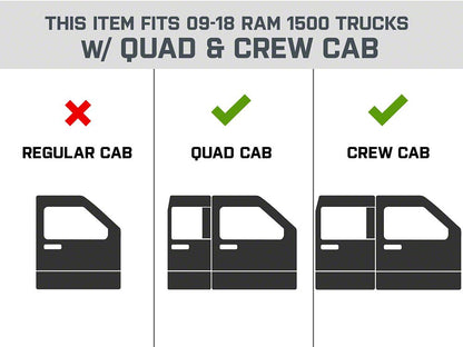 Barricade Pioneer Aluminum Running Boards (09-18 RAM 1500 Quad Cab, Crew Cab)