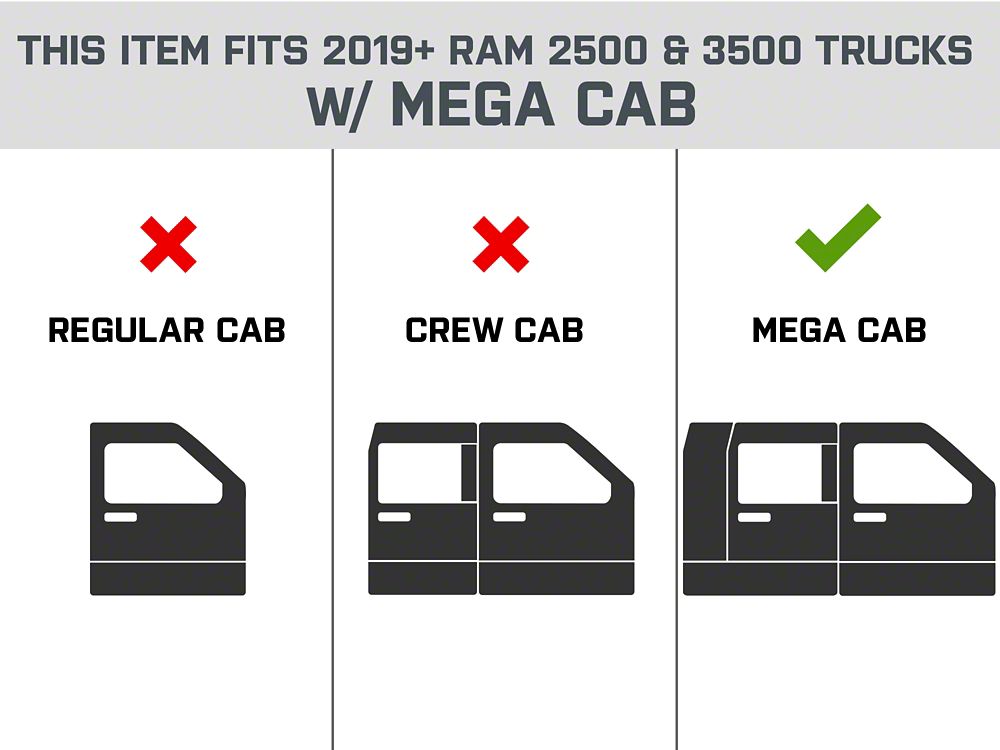 Barricade Aluminum Running Boards (10-24 RAM 3500 Mega Cab)