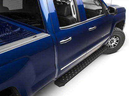 Barricade Rattler Running Boards; Textured Black (14-18 Silverado 1500)