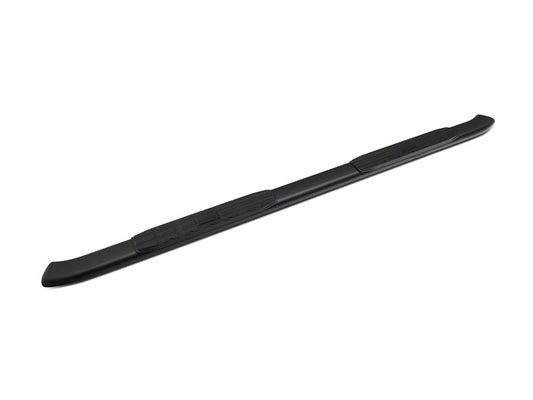 Barricade Pinnacle 4-Inch Oval Bent End Side Step Bars; Body Mount; Black (99-06 Silverado 1500 Extended Cab, Crew Cab)