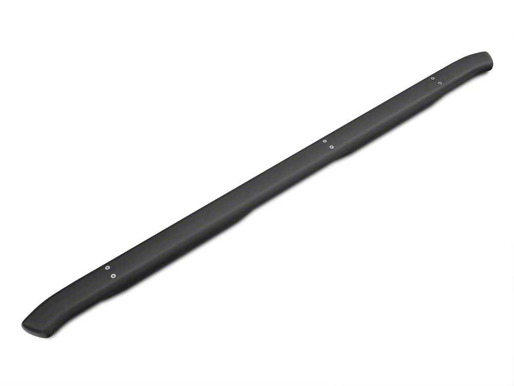 Barricade Pinnacle 4-Inch Oval Bent End Side Step Bars; Rocker Mount; Black (07-13 Silverado 1500 Extended Cab, Crew Cab)