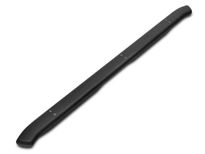 Barricade Pinnacle 4-Inch Oval Bent End Side Step Bars; Rocker Mount; Black (14-18 Silverado 1500 Double Cab, Crew Cab)