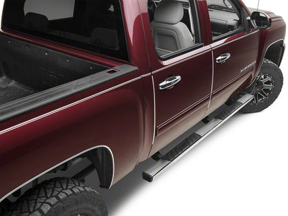 Barricade T4 Side Step Bars; Rocker Mount; Stainless Steel (07-13 Silverado 1500 Extended Cab, Crew Cab)
