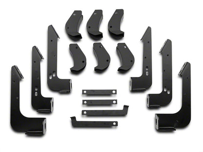 Barricade T4 Side Step Bars; Body Mount; Black (07-13 Silverado 1500 Extended Cab, Crew Cab)