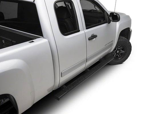 Barricade T4 Side Step Bars; Rocker Mount; Black (07-13 Silverado 1500 Extended Cab, Crew Cab)