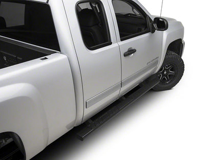 Barricade T4 Side Step Bars; Rocker Mount; Black (07-13 Silverado 1500 Extended Cab, Crew Cab)