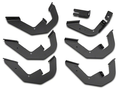 Barricade T4 Side Step Bars; Rocker Mount; Black (14-18 Silverado 1500 Double Cab, Crew Cab)