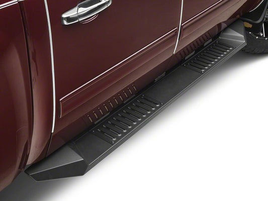 Barricade HD Steel Running Boards; Black (07-13 Silverado 1500 Crew Cab)