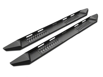 Barricade HD Steel Running Boards; Black (07-13 Silverado 1500 Crew Cab)